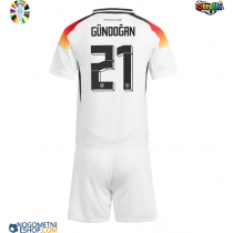 Otroški Nogometni dresi Nemčija Ilkay Gundogan #21 Domači EP 2024 Kratek Rokav (+ Kratke hlače)